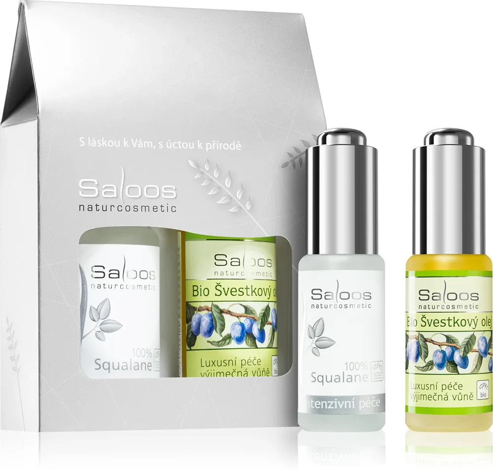 Saloos Intensive Care Plum & 100% Squalane - Набор подарочный для женщин