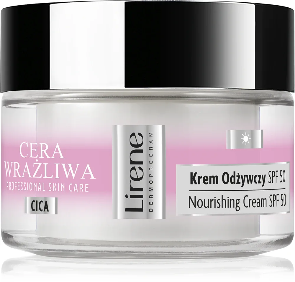 Lirene Sensitive skin - Крем увлажняющий для чувствительной кожи SPF 50, 50 мл