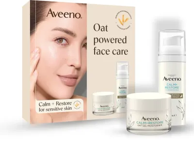 Aveeno Calm + Restore - Набор для ухода за сухой и чувствительной кожей лица, 2 шт