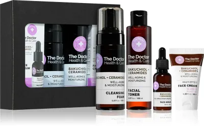 The Doctor Bakuchiol + Ceramides Set - Подарочный набор для лица, 4 шт