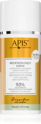 Крем для лица Apis Natural Cosmetics Wealth Of Honey восстанавливающий, с мёдом и маточным молочком, 100 мл
