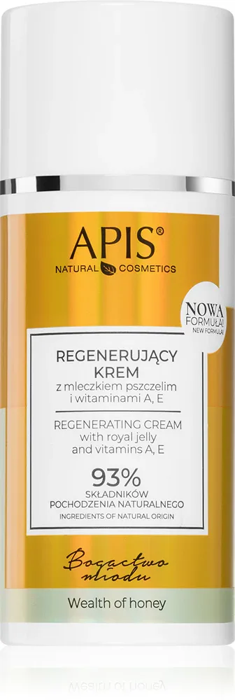 Крем для лица Apis Natural Cosmetics Wealth Of Honey восстанавливающий, с мёдом и маточным молочком, 100 мл