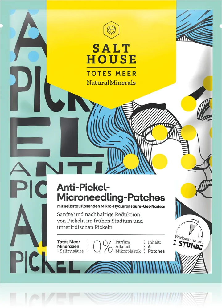 Salt House Natural Minerals Microneedling Anti-pimple Patches - Крем для проблемной кожи против акне, 6 шт