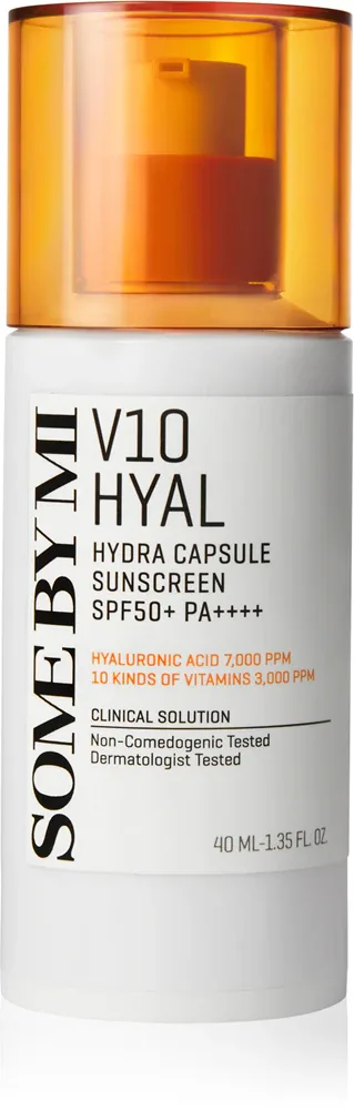 Some By Mi V10 Hyal Hydra Capsule Sunscreen - Защитный крем для чувствительной и непереносимой кожи SPF 50+, 40 мл