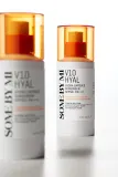 Some By Mi V10 Hyal Hydra Capsule Sunscreen - Защитный крем для чувствительной и непереносимой кожи SPF 50+, 40 мл — фото 8
