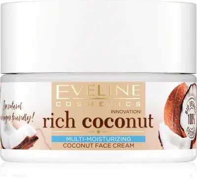 Eveline Cosmetics Rich Coconut - Питательный омолаживающий крем для кожи с пробиотиками, 50 мл