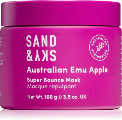 Sand & Sky Australian Emu Apple Super Bounce Mask - Увлажняющая и осветляющая маска для лица, 100 г