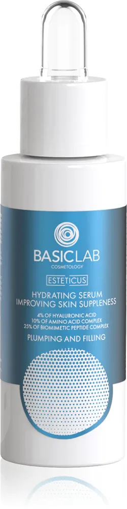BasicLab Cosmetology Esteticus - Сыворотка для лица с увлажняющим действием 4% Hyaluronic Acid, 30 мл