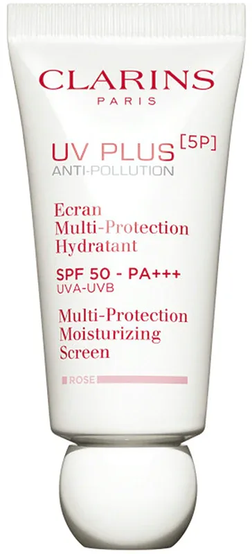 Clarins UV PLUS [5P] Anti-Pollution Rose - Увлажняющий крем с SPF 50, 30 мл