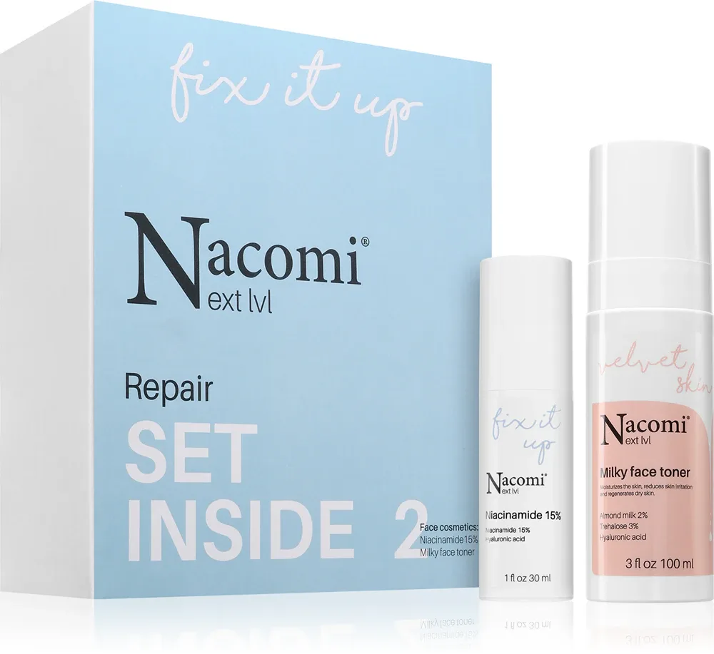 Nacomi Next Level Repair - Подарочный набор для жирной и проблемной кожи, 2 шт
