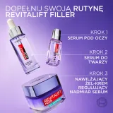 L’Oreal Paris Revitalift Filler - Увлажняющий гель-крем для регуляции себума, 50 мл — фото 3