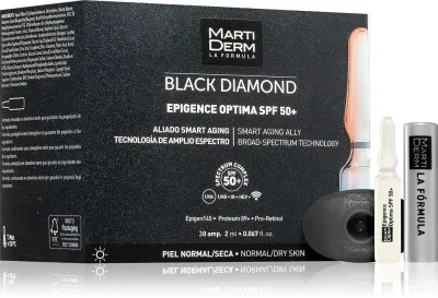 MartiDerm Black Diamond Epigence Optima SPF 50+ - Сыворотка для лица в ампулах SPF 50+, 30 мл