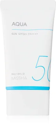 Missha All Around Safe Block Aqua Sun - Гель-крем для лица с SPF 50+, 50 мл