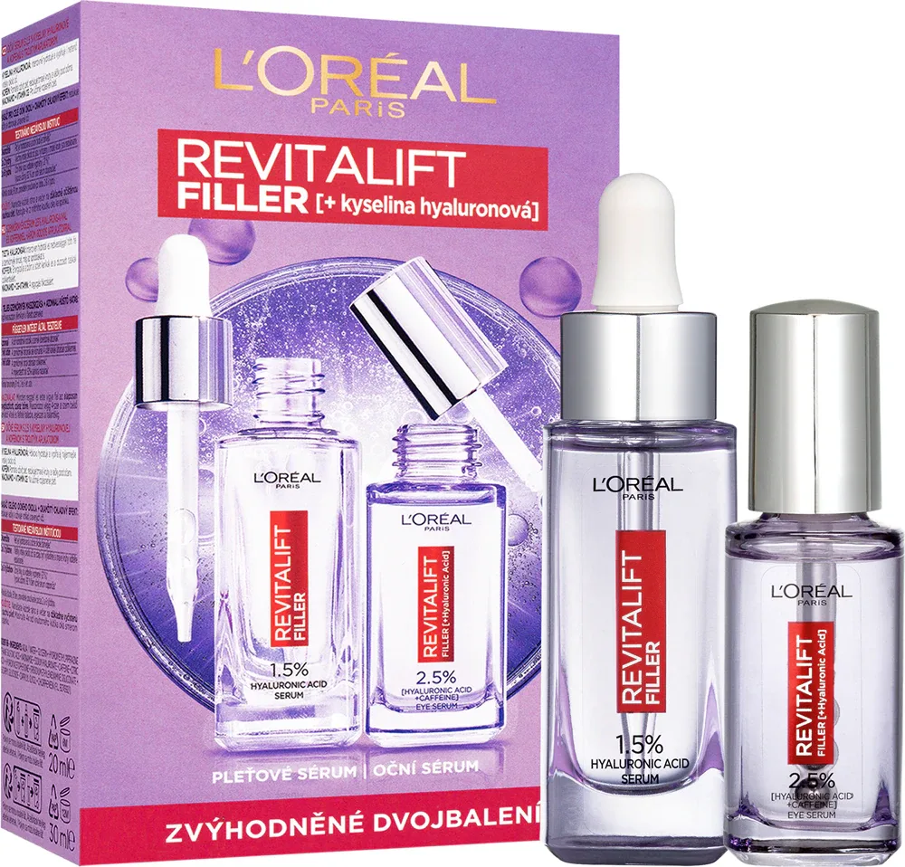L’Oreal Paris Revitalift Filler - Набор для ухода за кожей лица и областью вокруг глаз