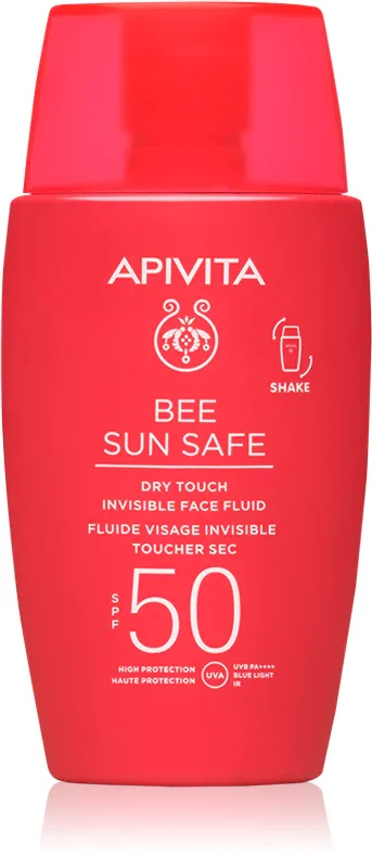 Apivita Bee Sun Safe Dry Touch Face Fluid SPF50 - Защитный флюид SPF 50+, 50 мл