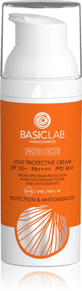 BasicLab Dermocosmetics Protecticus - Легкий защитный крем для лица SPF 50+, 50 мл