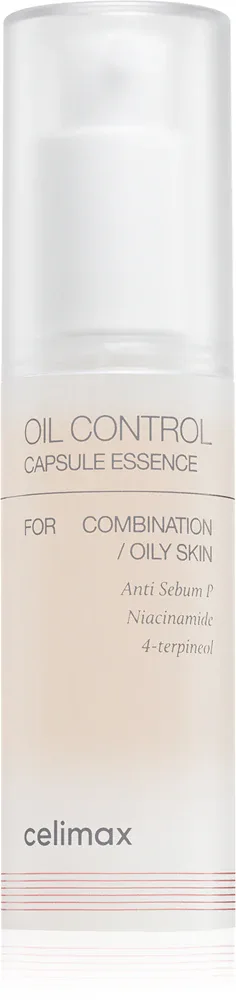 celimax Oil Control Capsule Essence - Сияющая эссенция для жирной и проблемной кожи, 30 мл
