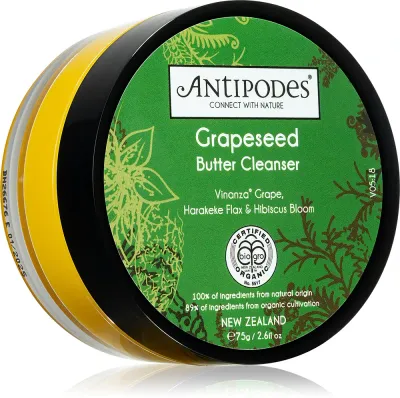 Antipodes Grapeseed Butter Cleanser - Масло для идеальной очистки кожи, 75 г
