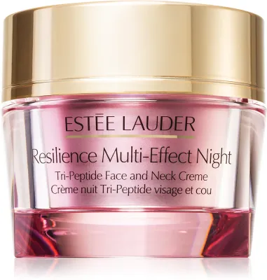 Estee Lauder Resilience Multi-Effect Night Tri-Peptide Face and Neck Creme - Подтягивающий ночной крем для лица и шеи, 50 мл