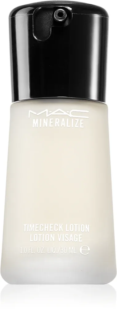 MAC Cosmetics Mineralize Timecheck Lotion - Крем интенсивного увлажнения для сглаживания кожи и уменьшения пор, 30 мл