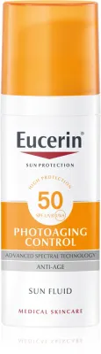 Eucerin Sun Photoaging Control - Защитный антивозрастной эмульсия SPF 50, 50 мл