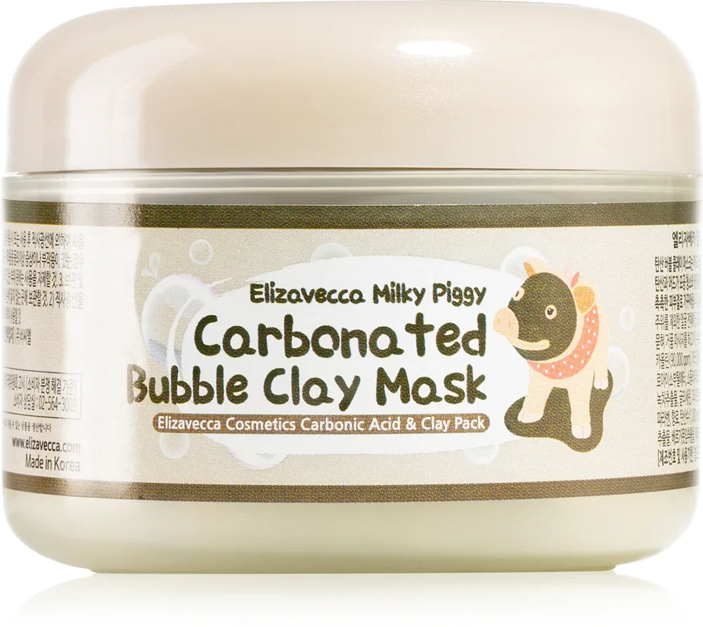 Elizavecca Milky Piggy Carbonated Bubble Clay Mask - Маска глубокого очищения для проблемной кожи, 100 г