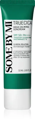 Some By Mi Truecica Aqua Calming Suncream - Смягчающий защитный эмульсия SPF 50+, 50 мл