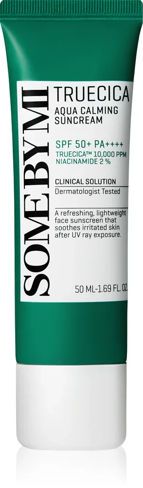 Some By Mi Truecica Aqua Calming Suncream - Смягчающий защитный эмульсия SPF 50+, 50 мл