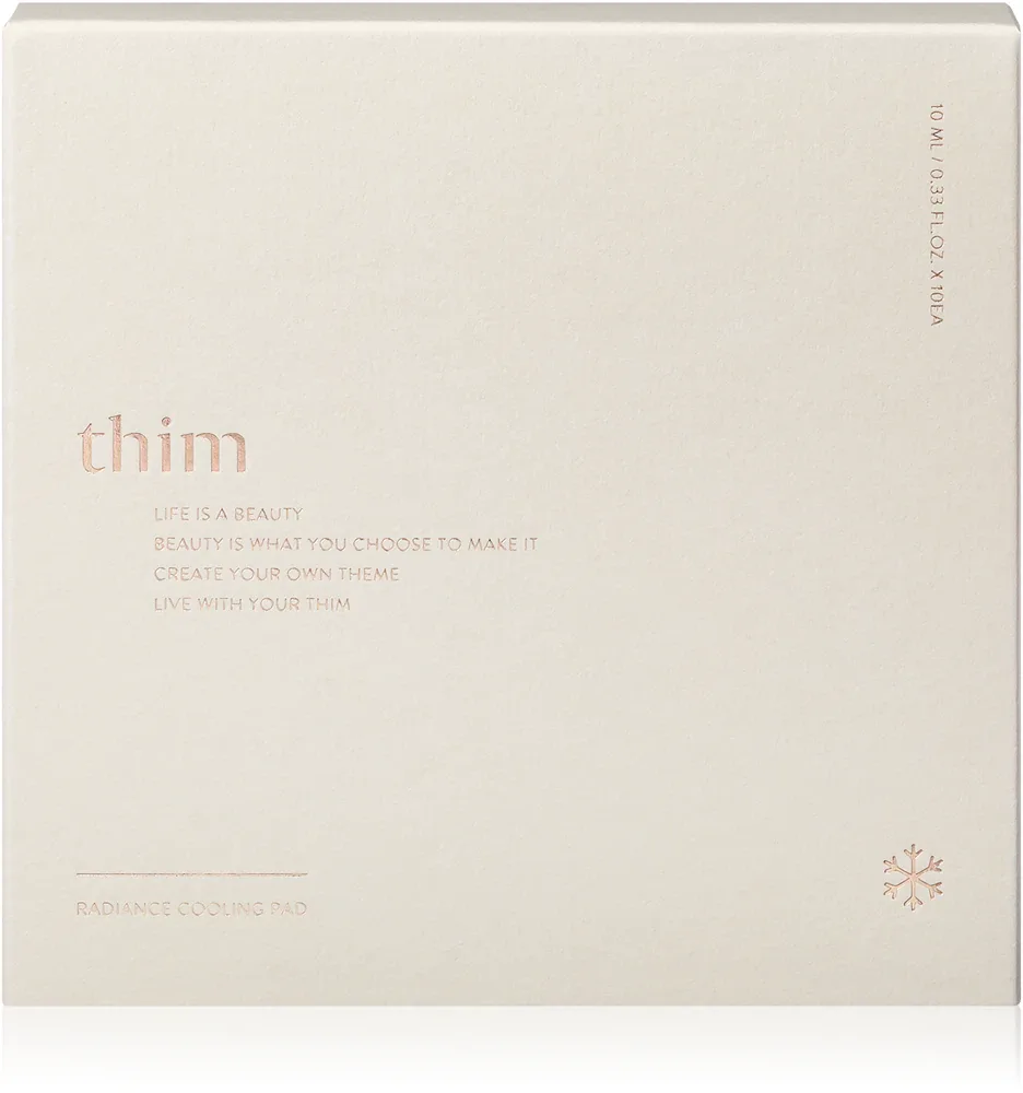 thim Radiance Cooling Pad - Тонизирующие патчи для лица с охлаждающим эффектом, 10 шт