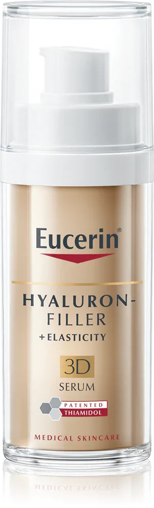 Eucerin Hyaluron-Filler + Elasticity 3D - Сыворотка для заполнения глубоких морщин, 30 мл