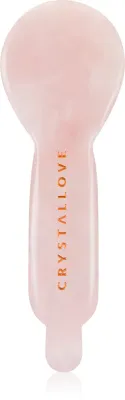 Crystallove Rose Quartz Spoon Eye Gua Sha - Массажер для области вокруг глаз, 1 шт
