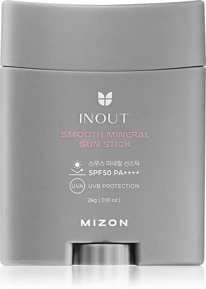 Mizon Inout Smooth Mineral Sun Stick - Минеральный защитный крем для лица и чувствительных участков в стике SPF 50+, 26 г