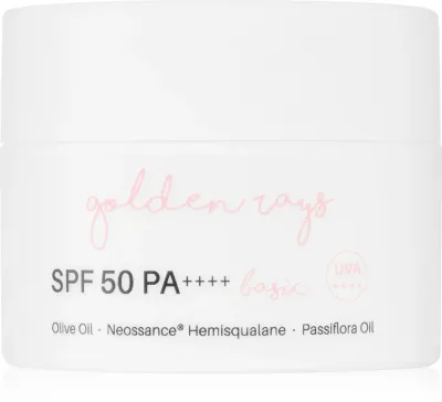 Nacomi Next Level Golden Rays - Крем увлажняющий на день SPF 50 holiday, 50 мл
