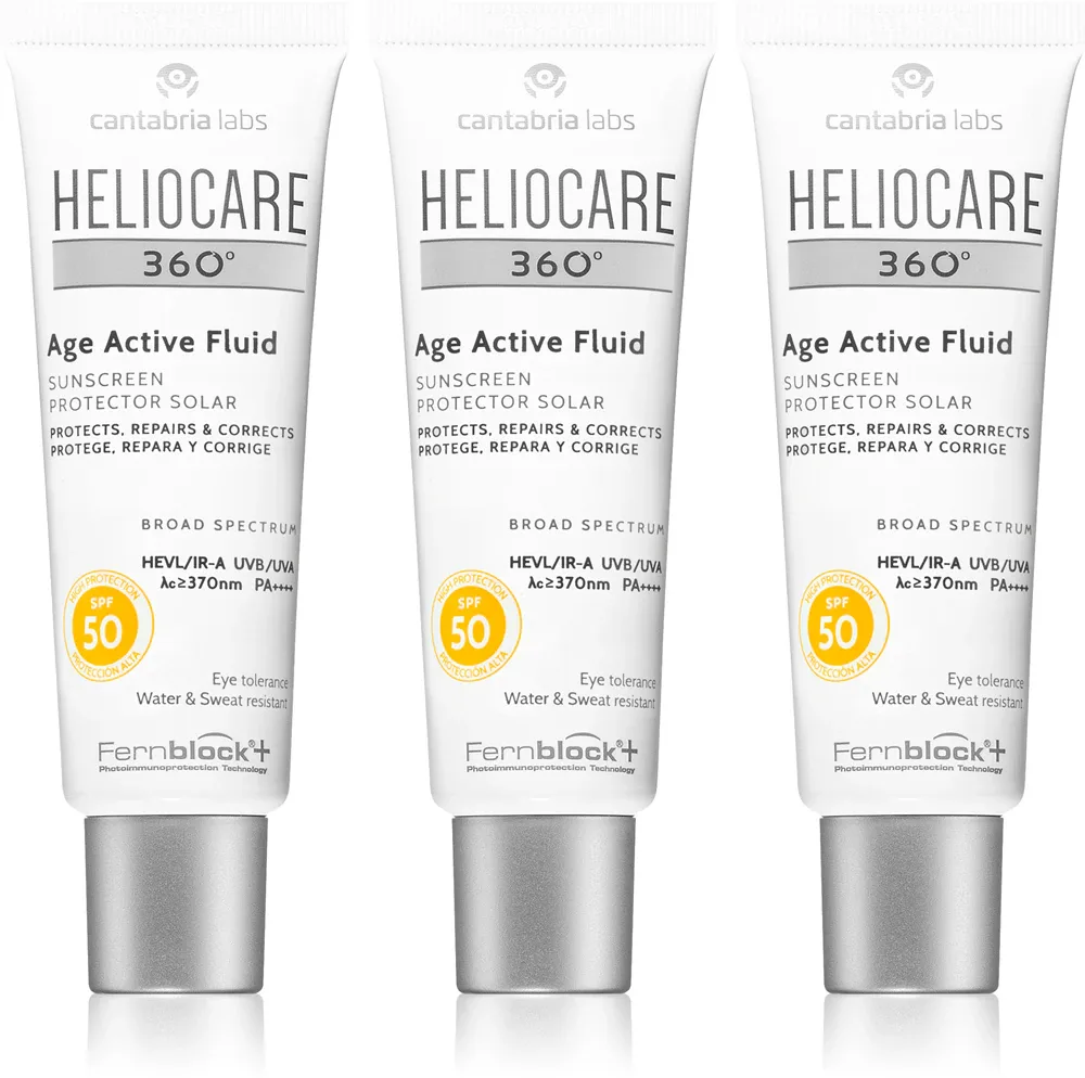 Heliocare 360 Age Active Fluid - Эмульсия для загара против старения SPF 50+ SPF 50+, 3 мл