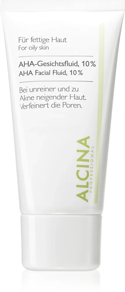 Alcina For Oily Skin - Крем для лица с AHA кислотами 10%, 50 мл