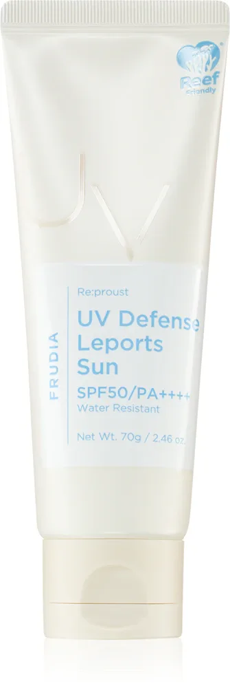 Frudia Re:proust UV Defense - Увлажняющий защитный крем для чувствительной кожи SPF 50+, 70 г
