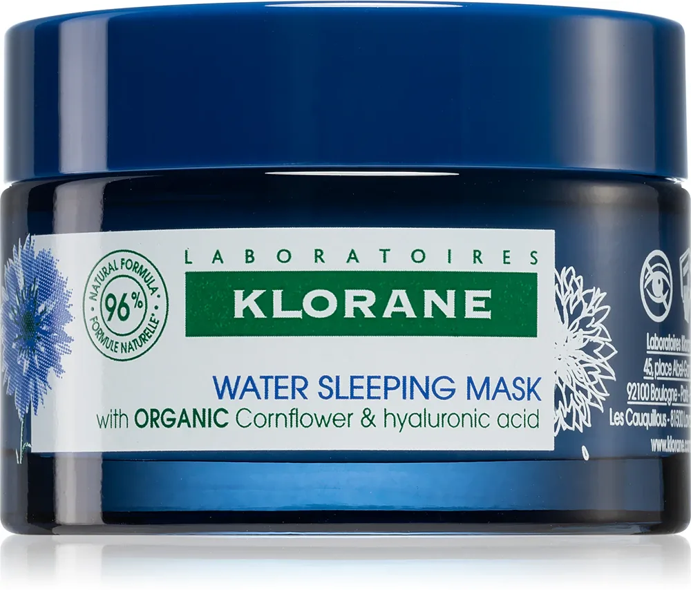 Klorane Cornflower Organic - Ночной крем с гиалуроновой кислотой, 50 мл