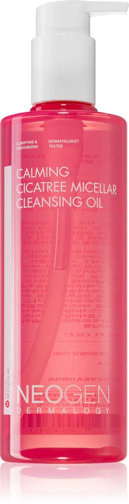 Neogen Dermalogy Calming Cicatree Micellar Cleansing Oil - Очищающее масло для снятия макияжа для осветления и смягчения кожи, 300 мл