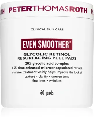 Peter Thomas Roth EVEN SMOOTHER Glycolic Retinol Resurfacing Peel Pads - Отшелушивающие ночные пластыри для лица