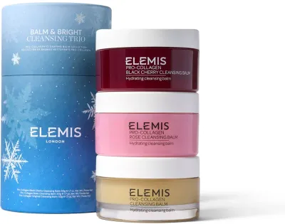 Elemis Holiday Collection Balm & Bright Cleansing Trio - Подарочный набор для лица