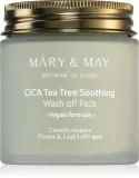 MARY & MAY Cica Tea Tree Soothing - Минеральная маска с глиной для очищения и смягчения, 125 г — фото 1