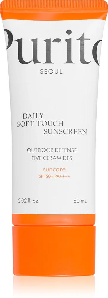 Purito Daily Soft Touch Sunscreen - Легкий защитный крем для лица SPF 50+, 60 мл