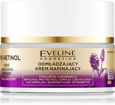 Eveline Cosmetics Pro-Retinol 100% Bakuchiol Intense - Укрепляющий антивозрастной дневной крем 50+, 50 мл