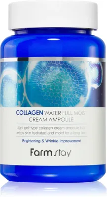 Farmstay Collagen Water Full Moist Cream Ampoule - Крем увлажняющий в ампулах, 250 мл