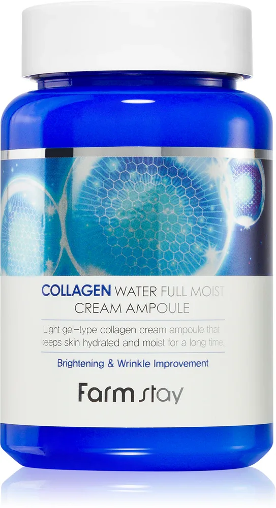 Farmstay Collagen Water Full Moist Cream Ampoule - Крем увлажняющий в ампулах, 250 мл