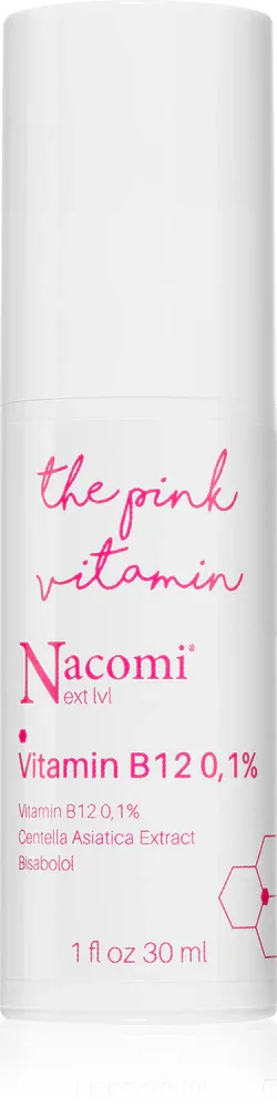Сыворотка для лица Nacomi Next Level The Pink Vitamin для чувствительной кожи, с пантенолом и центеллой азиатской, 30 мл