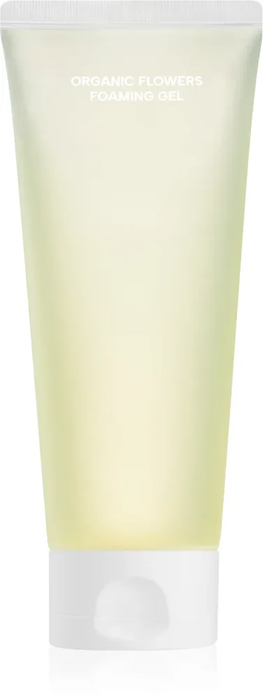 WHAMISA Organic Flowers Foaming Gel - Очищающий и успокаивающий пенящийся гель для демакияжа, 150 мл