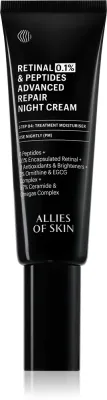 Allies of Skin 0.1% Retinal & Peptides Advanced Repair Night Cream - Восстанавливающий ночной крем