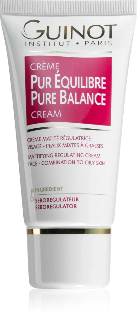 Guinot Pure Balance - Матирующий крем для жирной кожи, сужающий поры и придающий матовый вид, 50 мл
