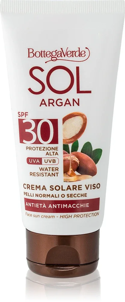 Bottega Verde Sol Argan - Крем для загара против пигментации SPF 30, 50 мл